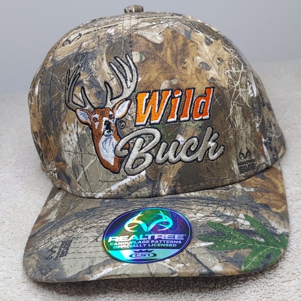 Realtree Wild Buck Embroidered Camouflage Adjustable Men Hat NWT Sporty Outdoors